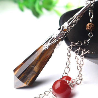 Natural Tiger Eye Stone Orgone Pendant